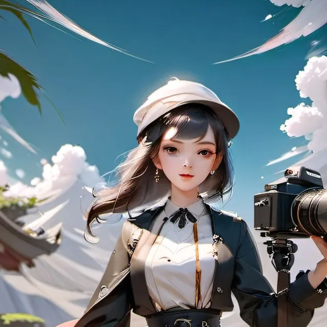 chat with ai character: eilte camera woman