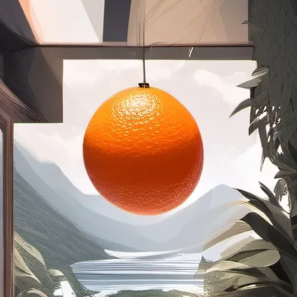 chat with ai character: funny orange