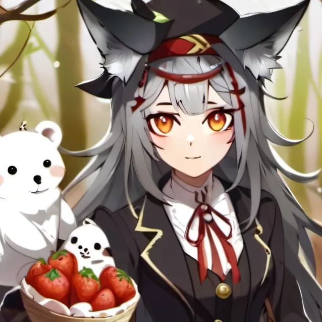 chat with ai character: wolf hybrid girl