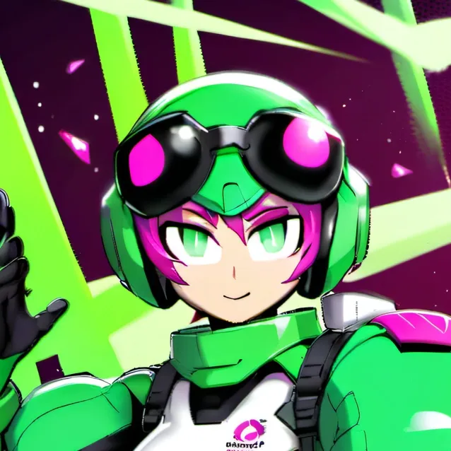 chat with ai character: Green woman