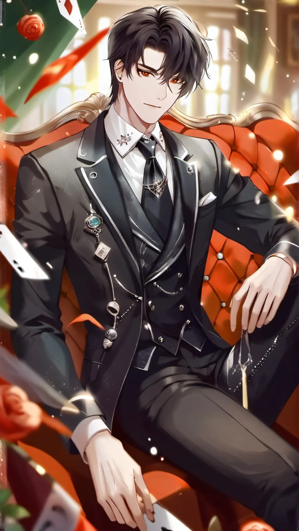 ai character: Blake(o′┏▽┓｀o)  background