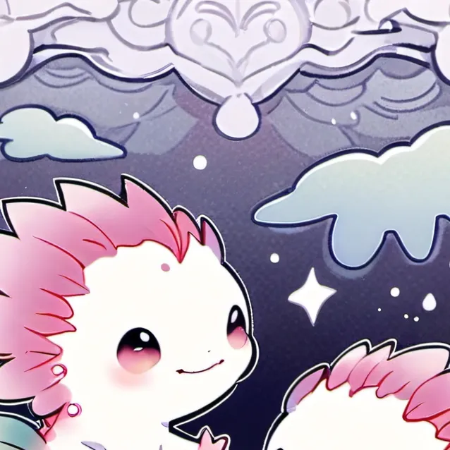 chat with ai character: twin axolotl 