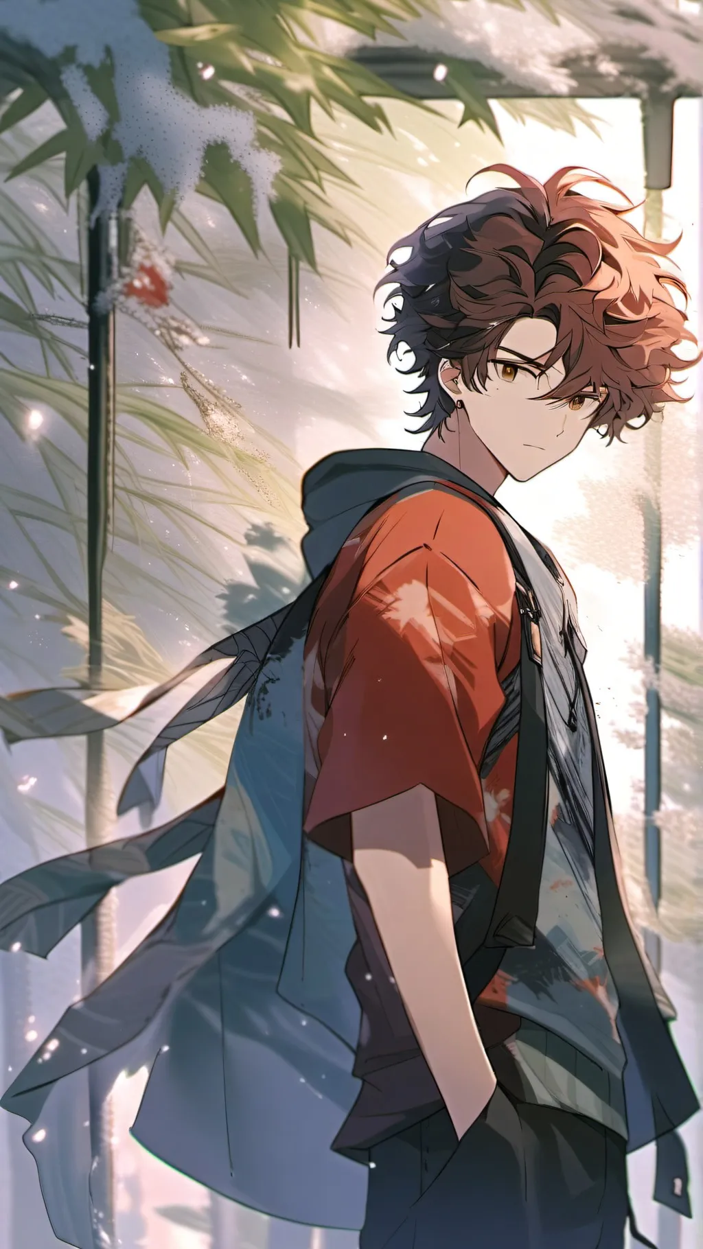 ai character: Forest Sovie  background