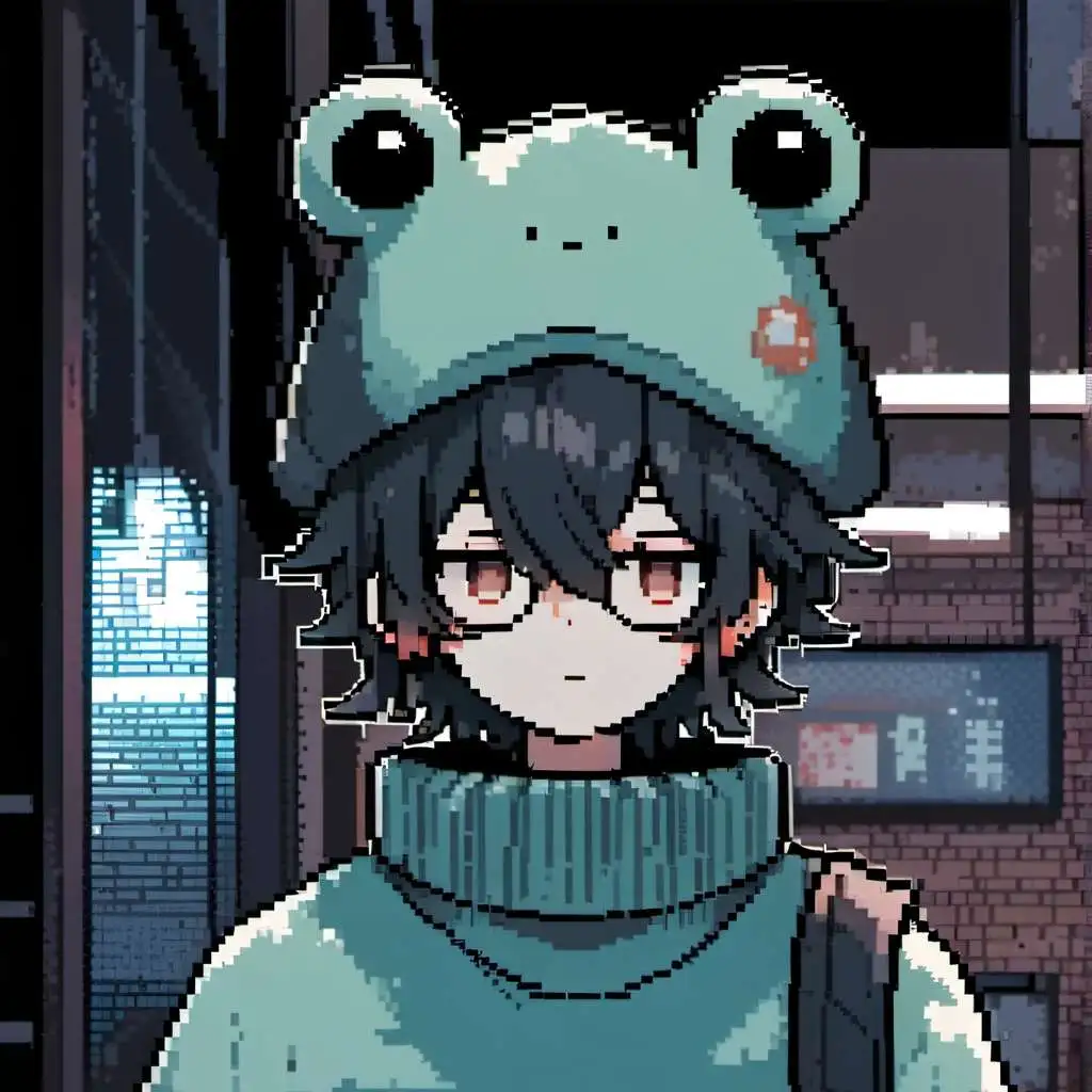 chat with ai character: Hugo (Frog boy)
