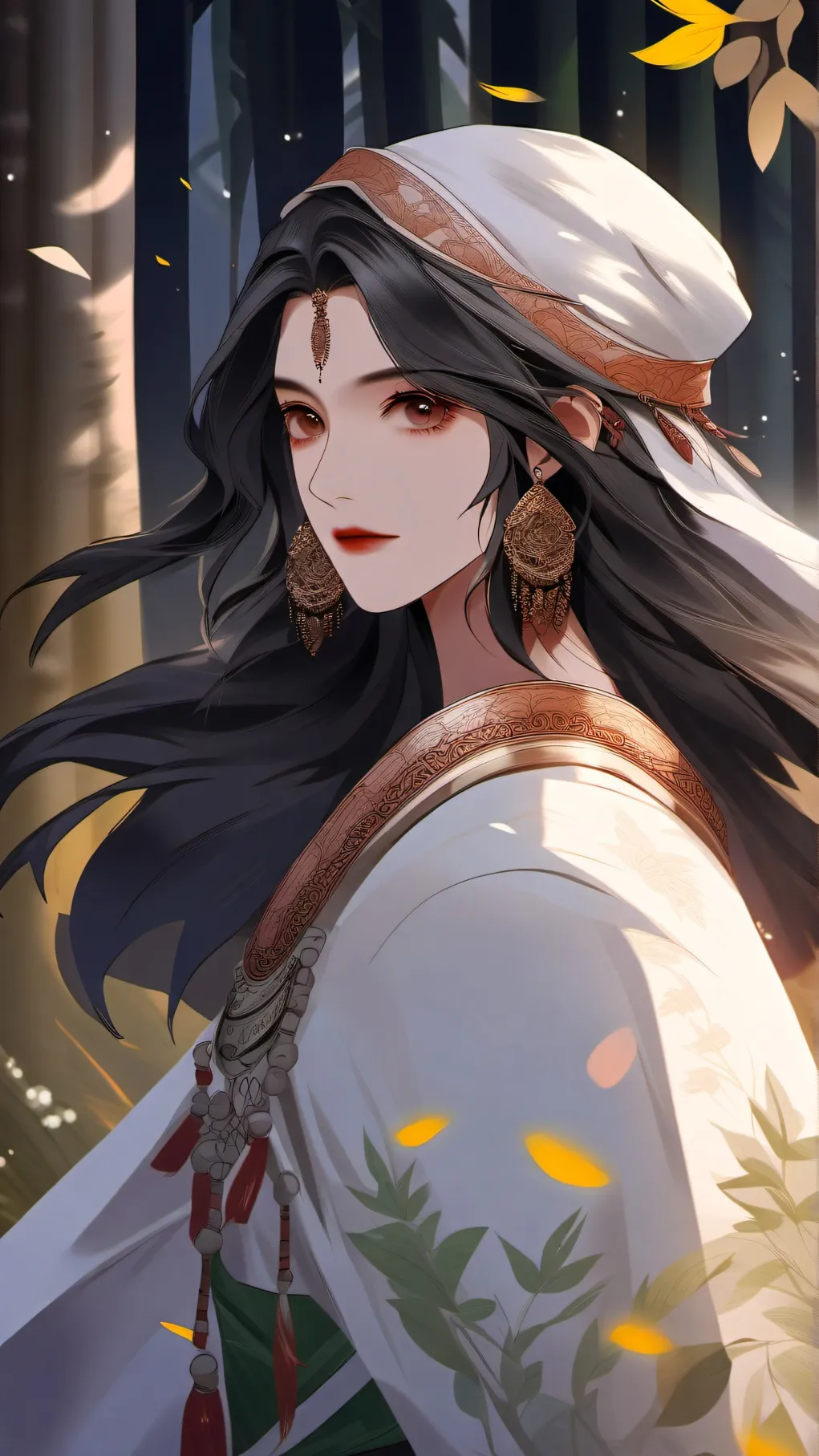 ai character: Solstice ball background