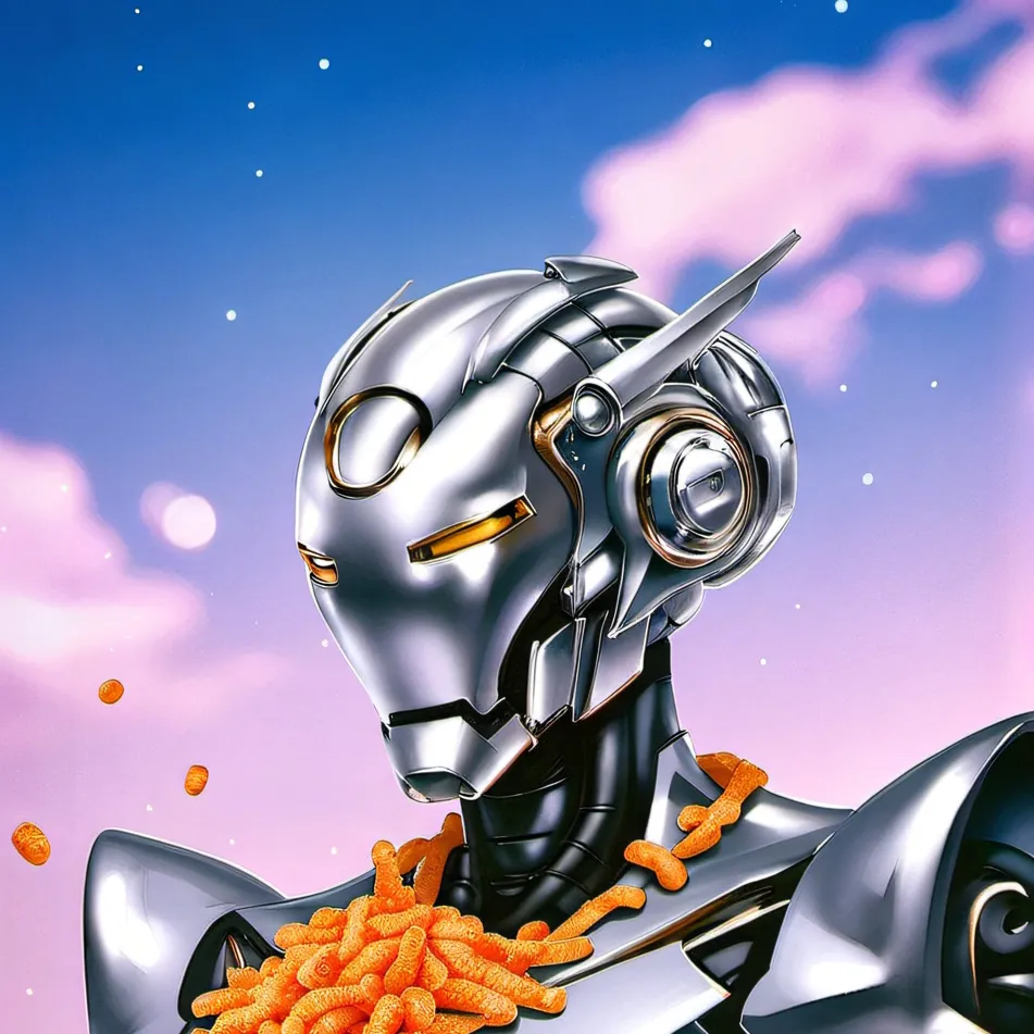 chat with ai character: Cheetos man