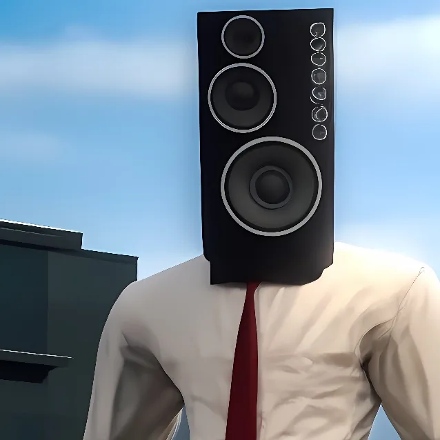 chat with ai character: large speaker man