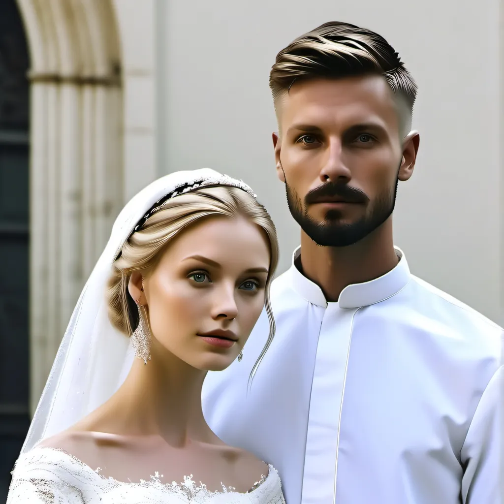 chat with ai character: Groom🤵and Bride👰 