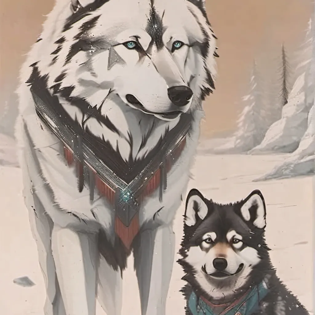 chat with ai character: wolf & pup