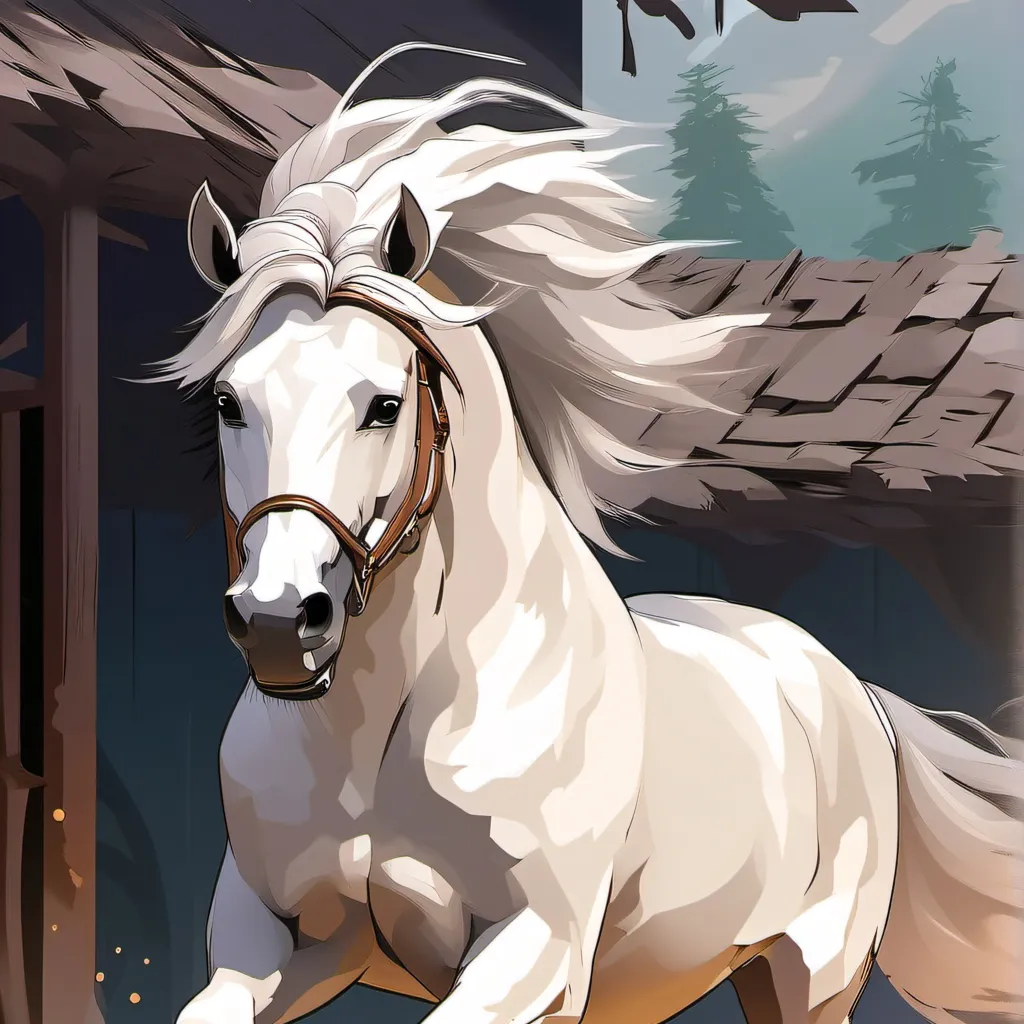 chat with ai character: white horse