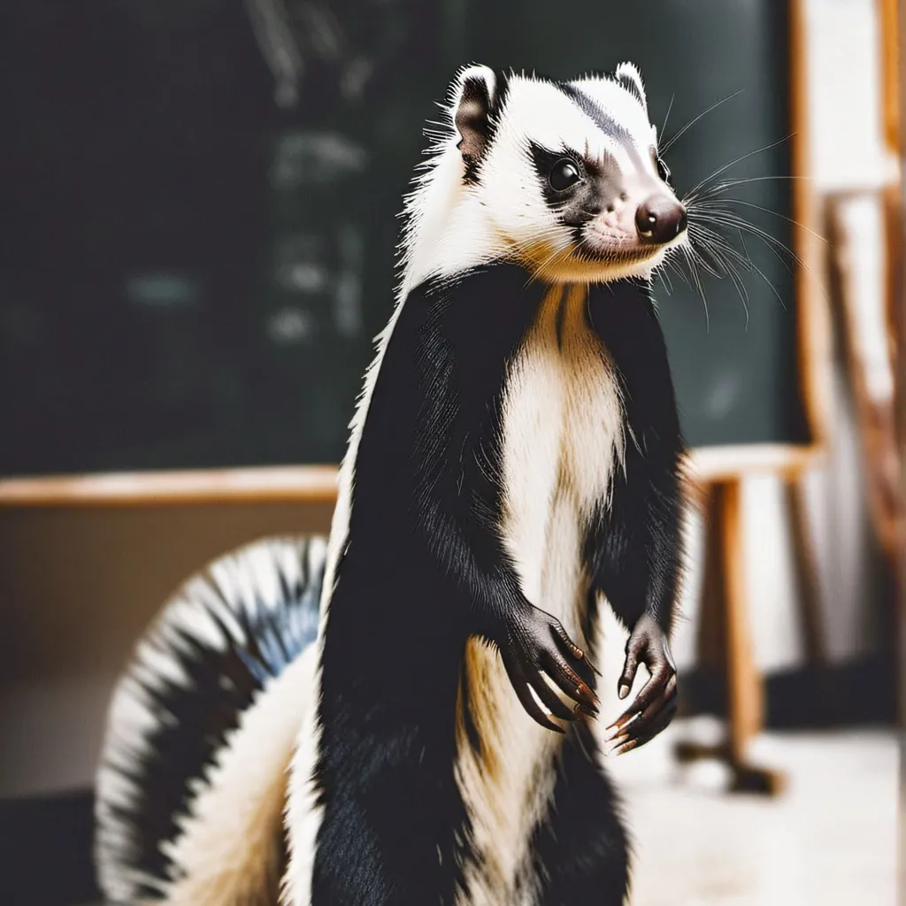 chat with ai character: skunk school 