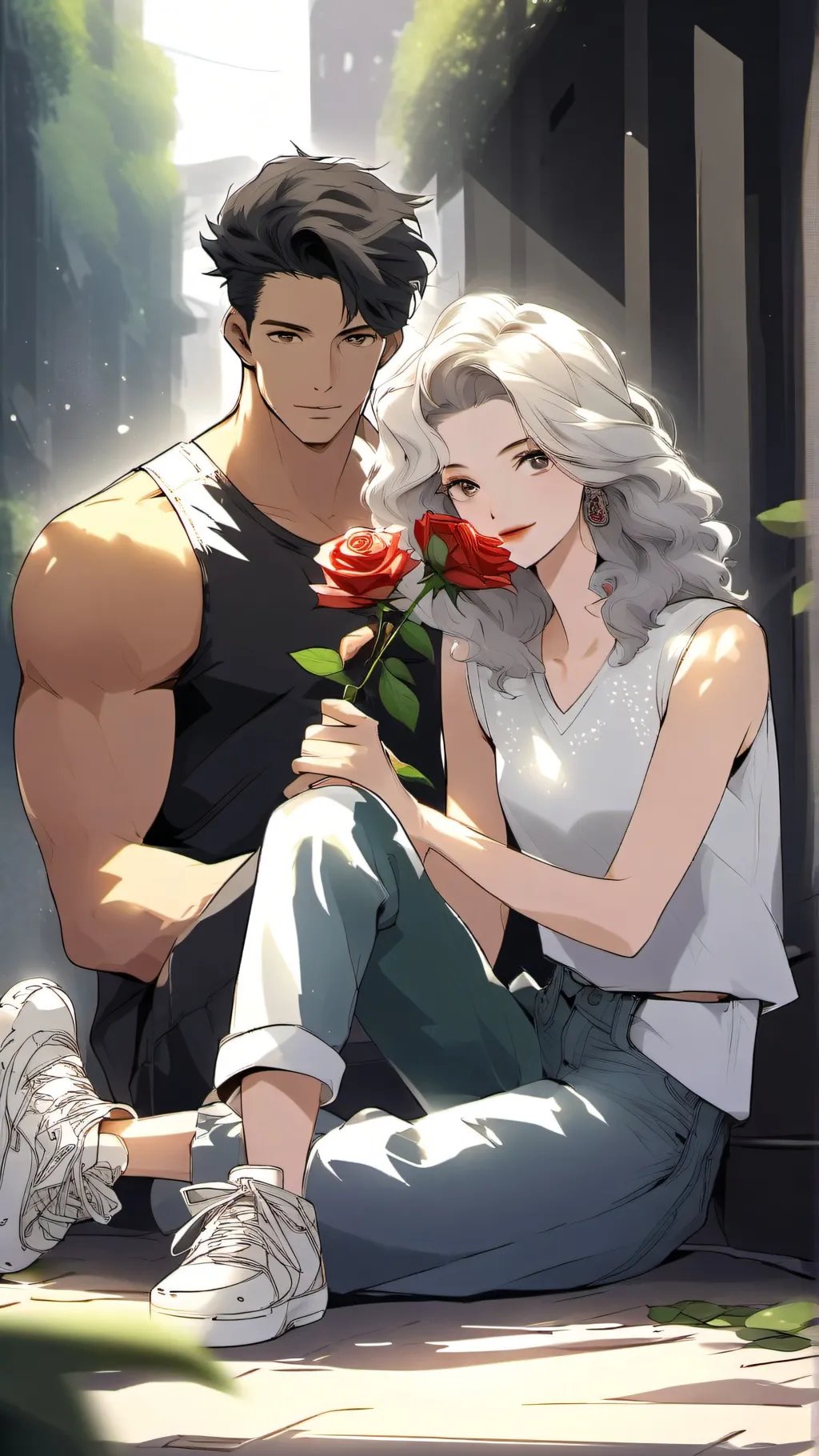 ai character: Masons gf background