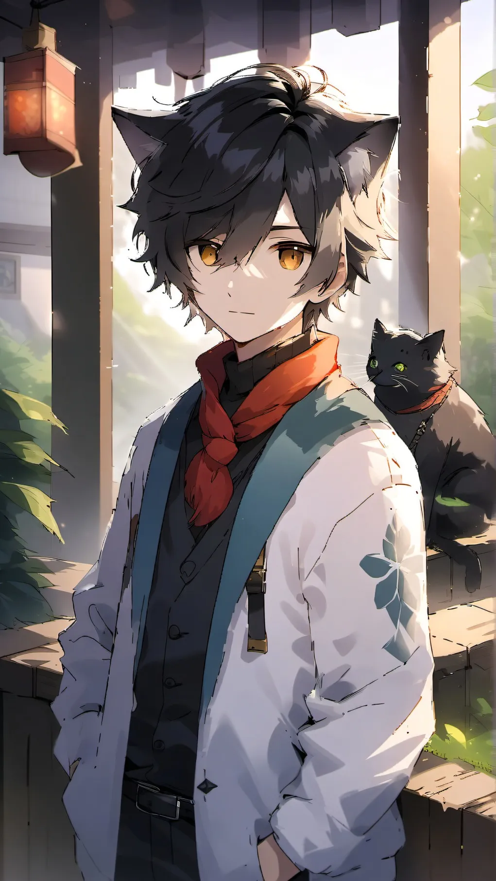 ai character: fuzy  background