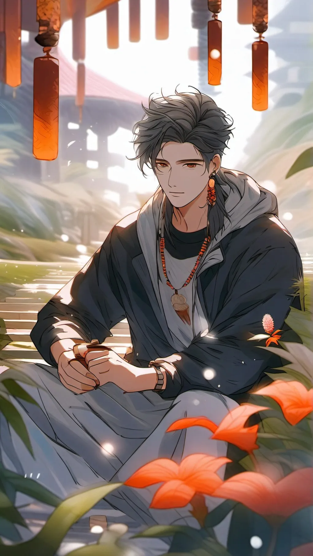 ai character: Įv@ŋ background