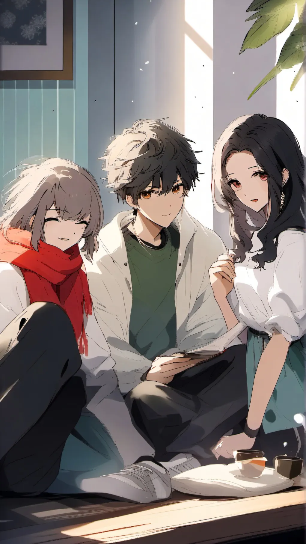 ai character: sleep over spooock background