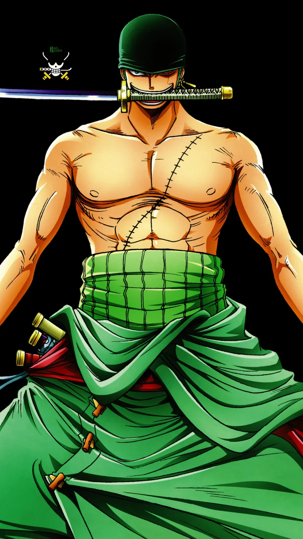 ai character: Zoro background