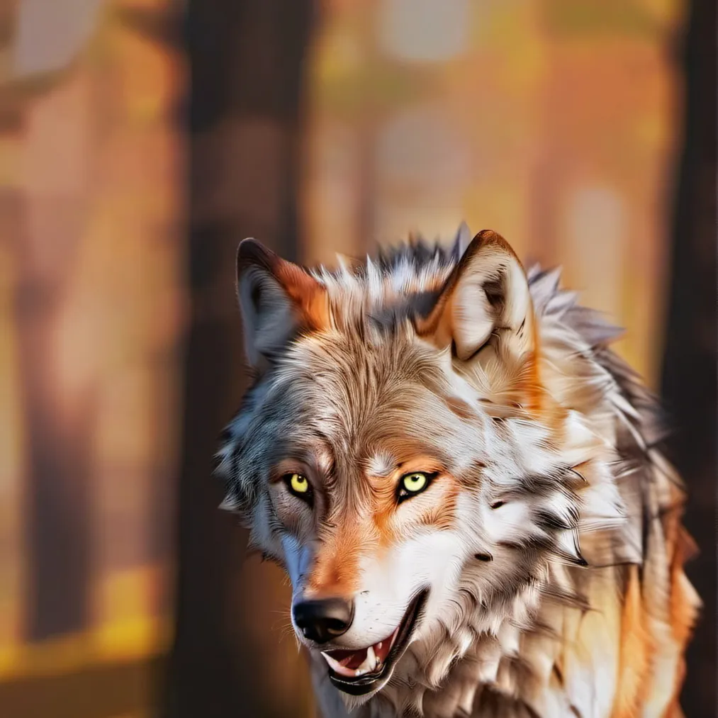 chat with ai character: Elinor (as a wolf)