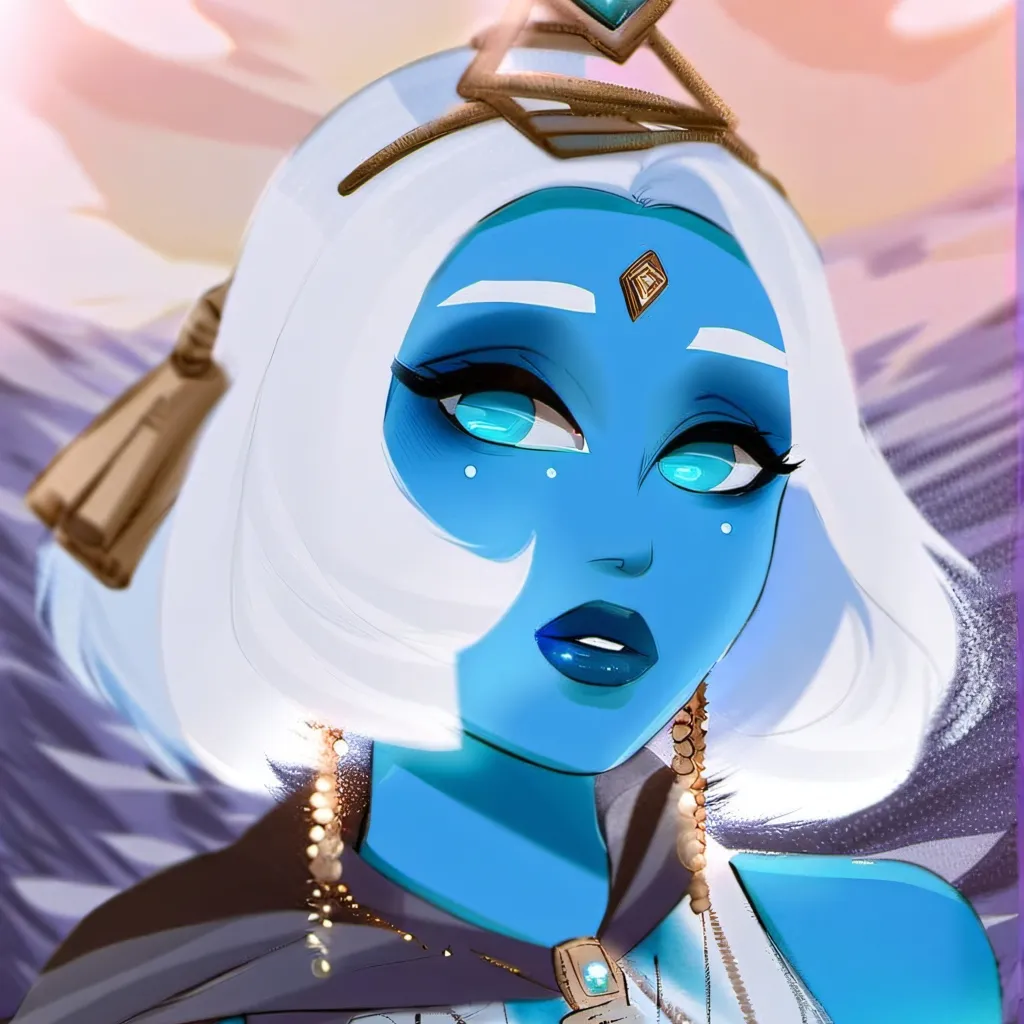 chat with ai character: Blue Diamond