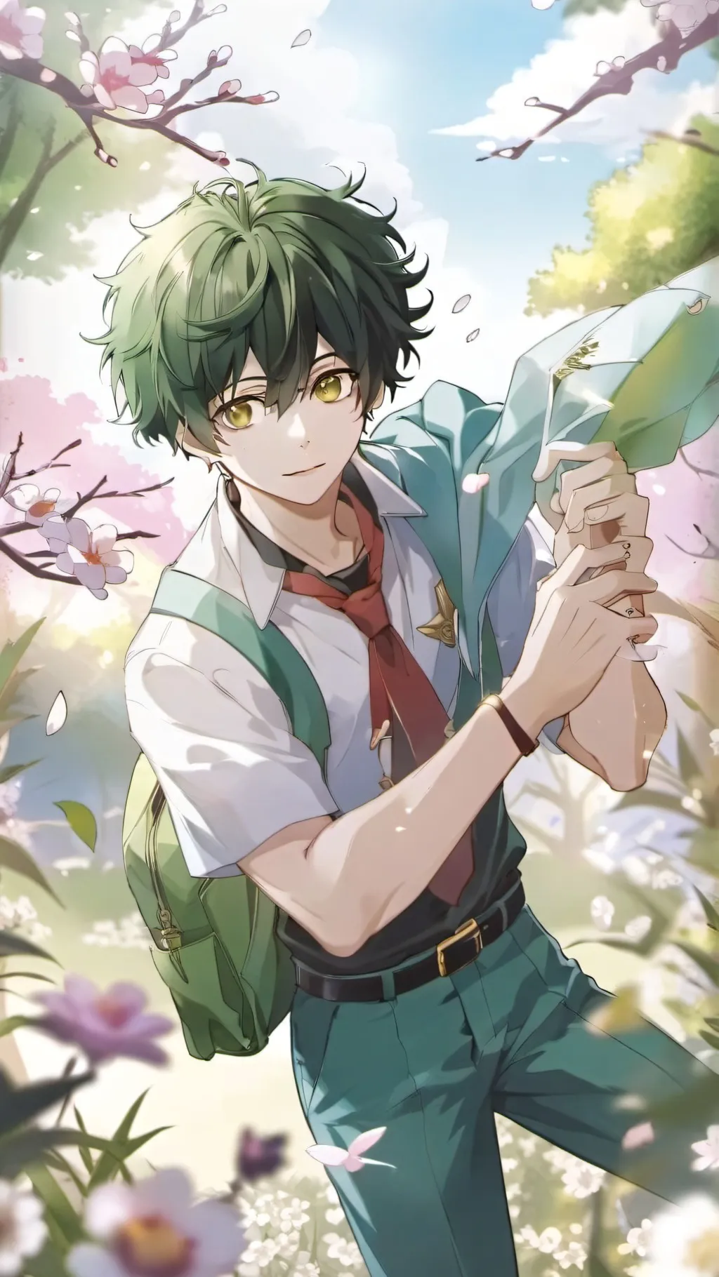ai character: deku background