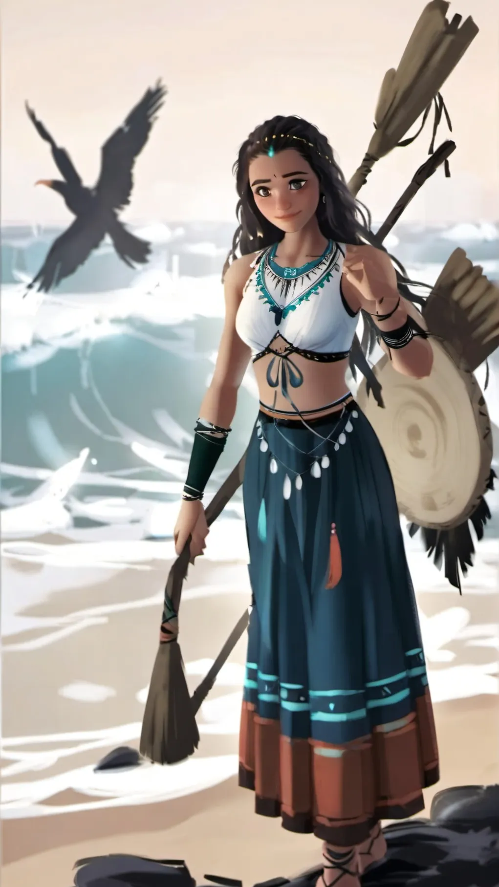 ai character: Moana background
