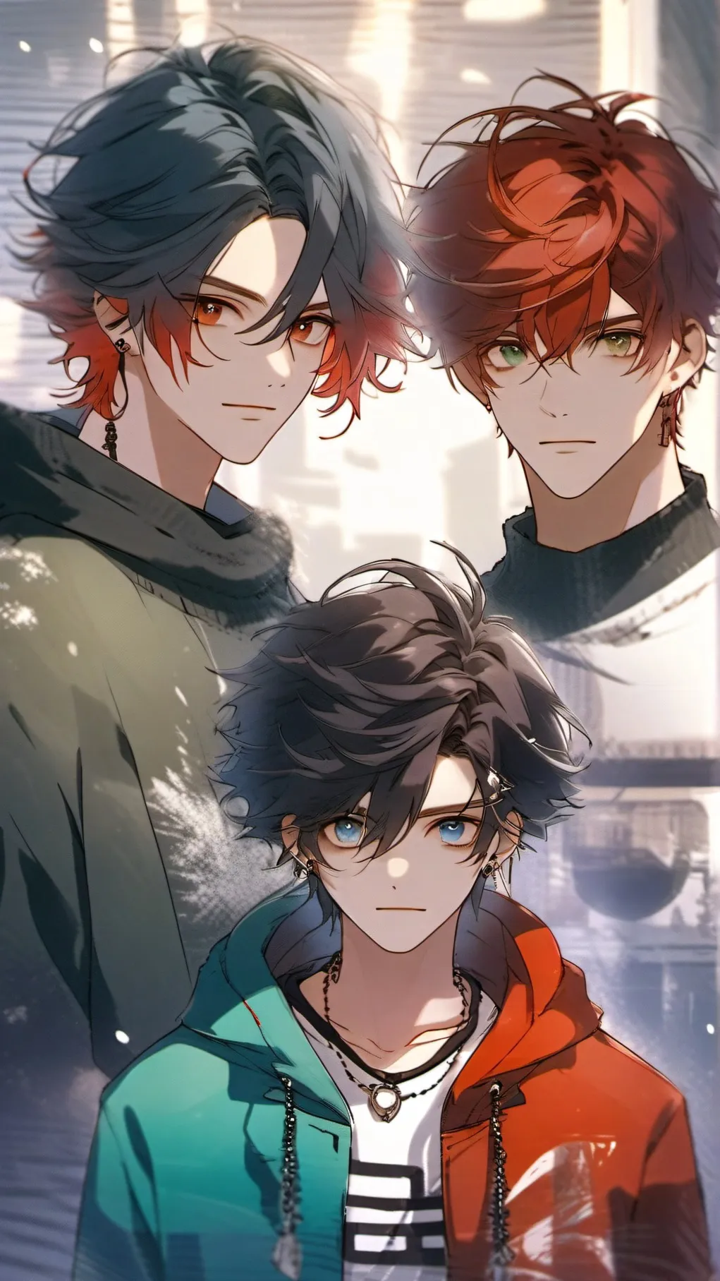 ai character: andrew, alex, max background