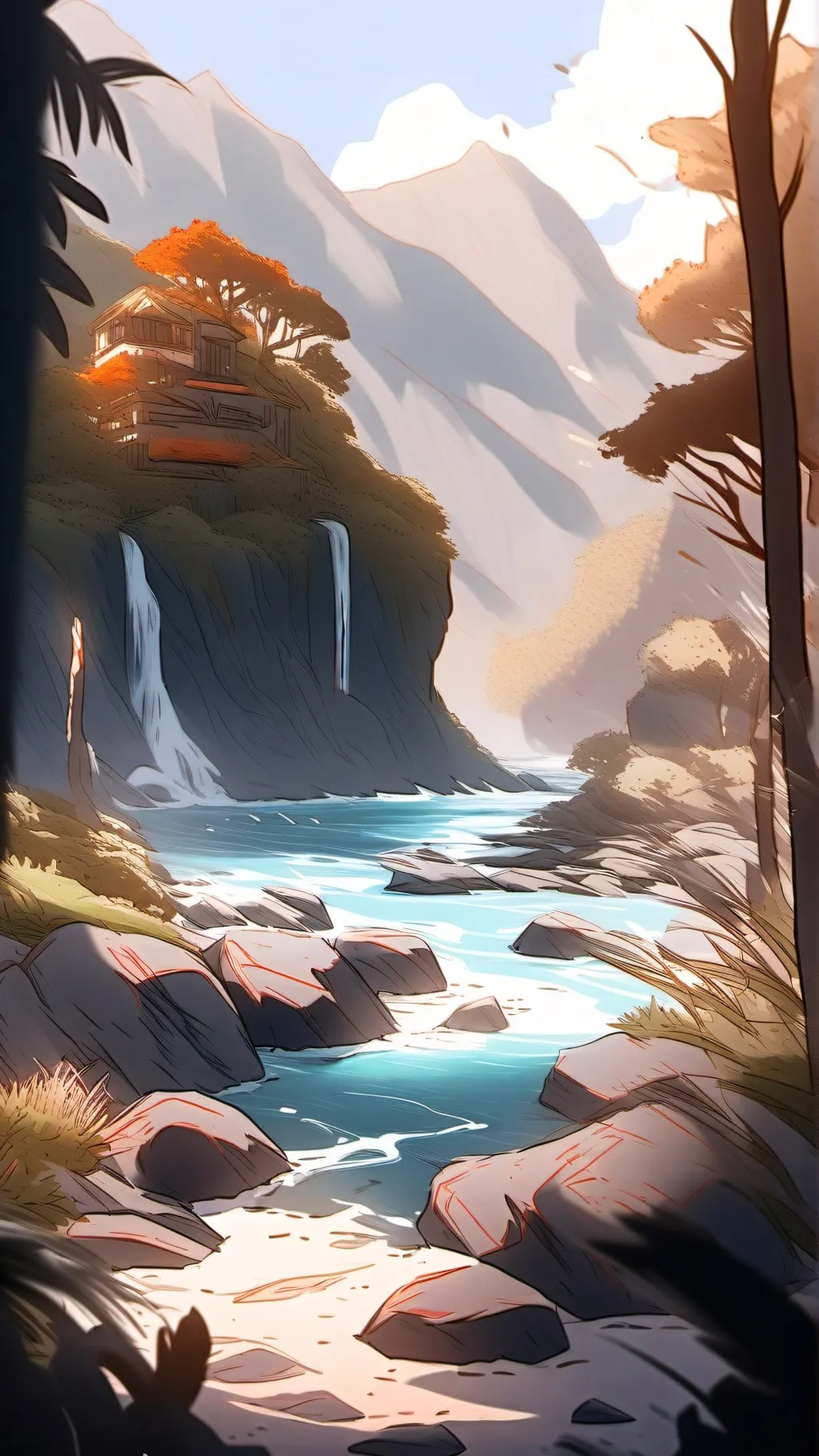 ai character: †★Goddess island★† background