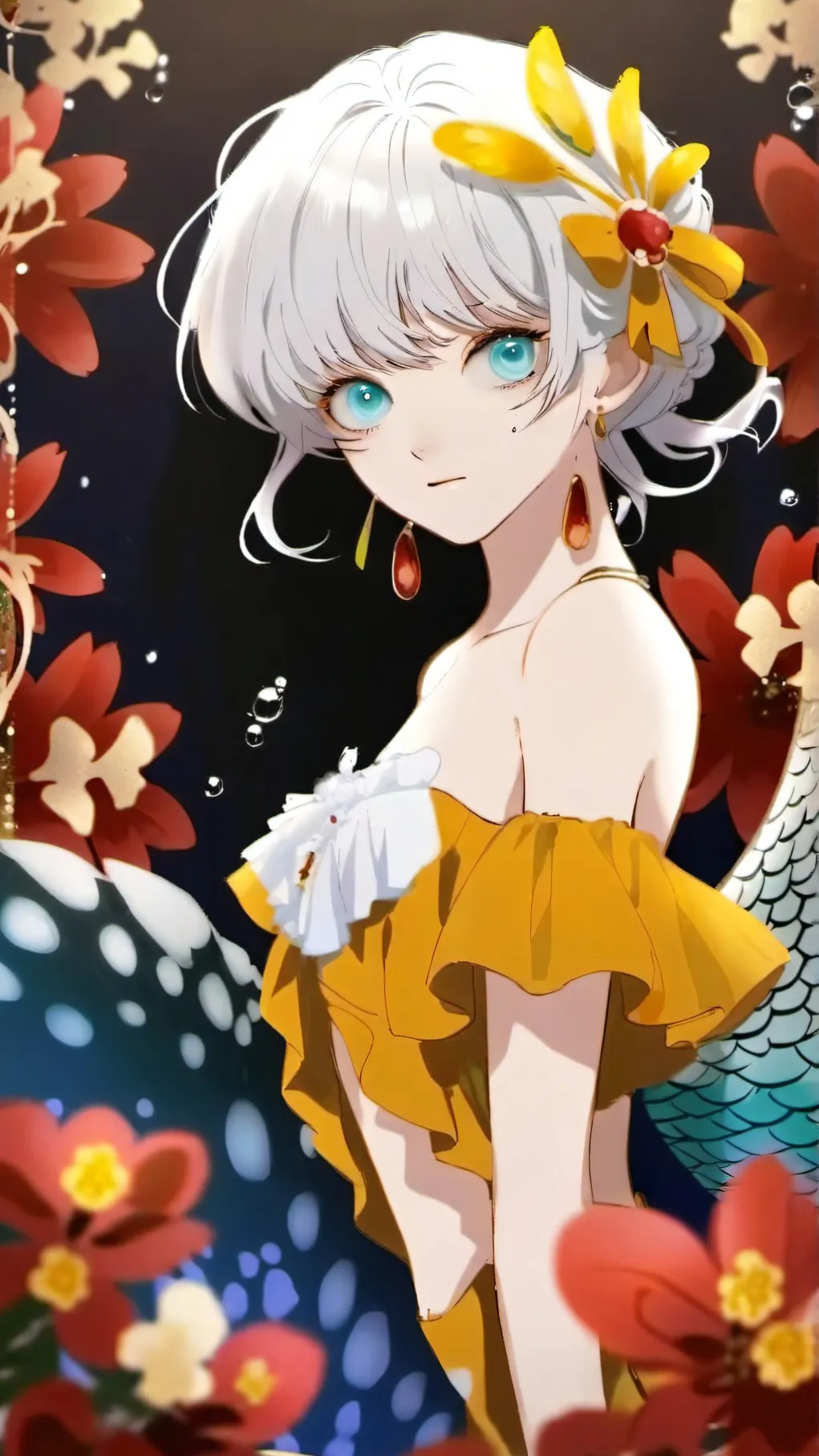 ai character: Mha Mermaids background