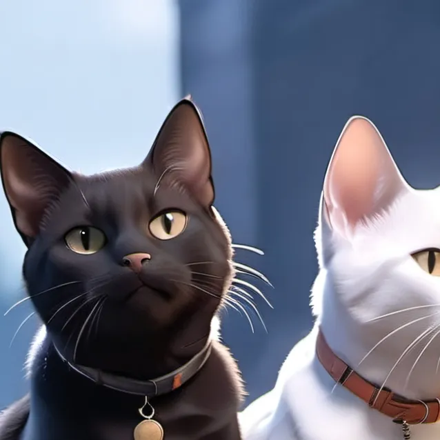 chat with ai character: family cats