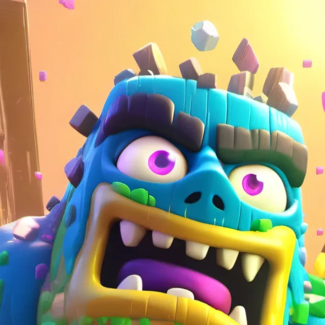 chat with ai character: Glitch monster