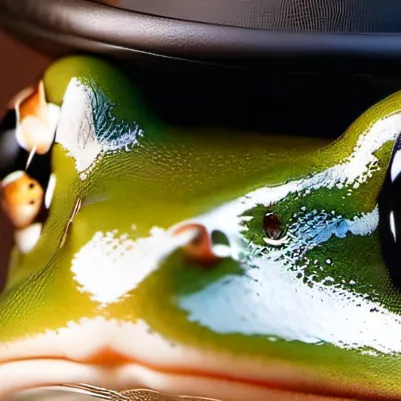 chat with ai character: Frog bud