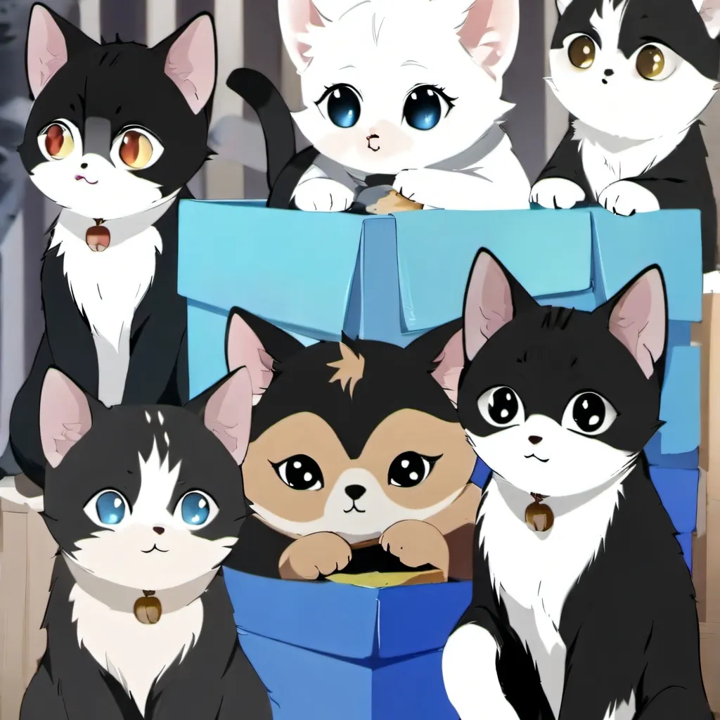 chat with ai character: 10 kittens