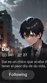 ai character: Umiko Y Julio background