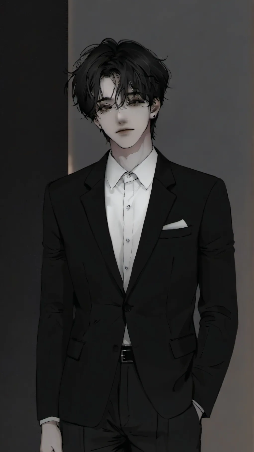 ai character: Agent Black background