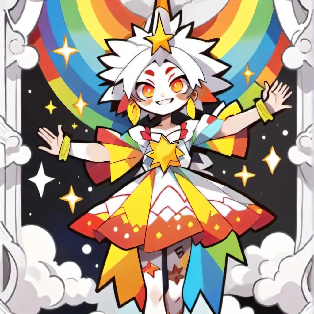 chat with ai character: rainbow