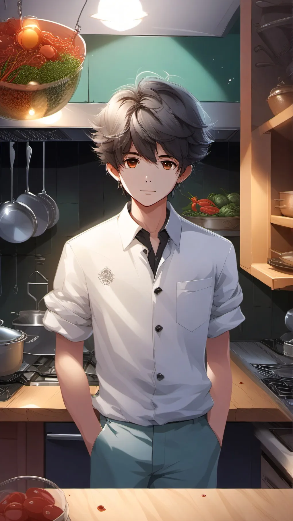 ai character: foods class 2 background