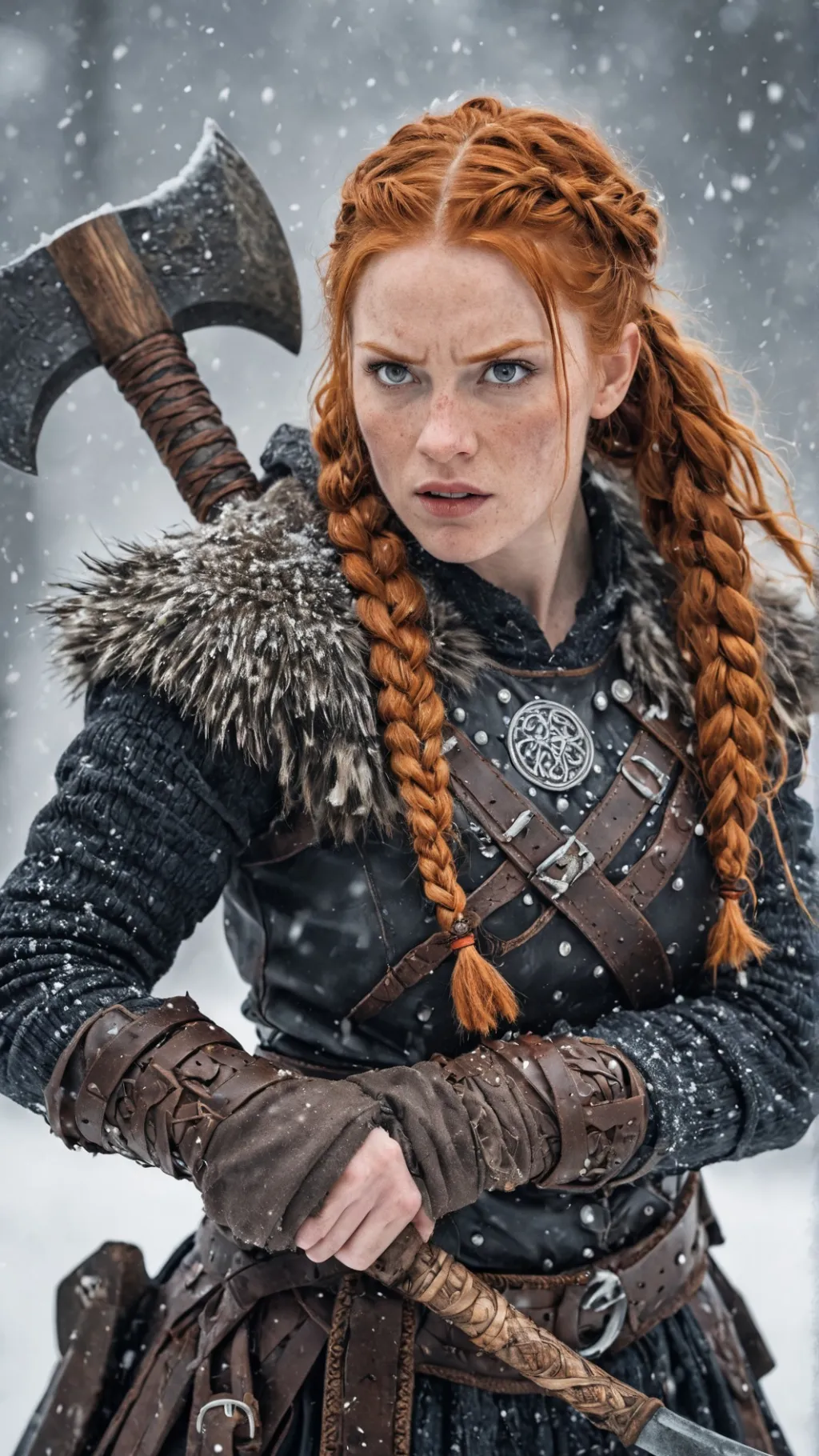 ai character: Frida Aslakdottir  background