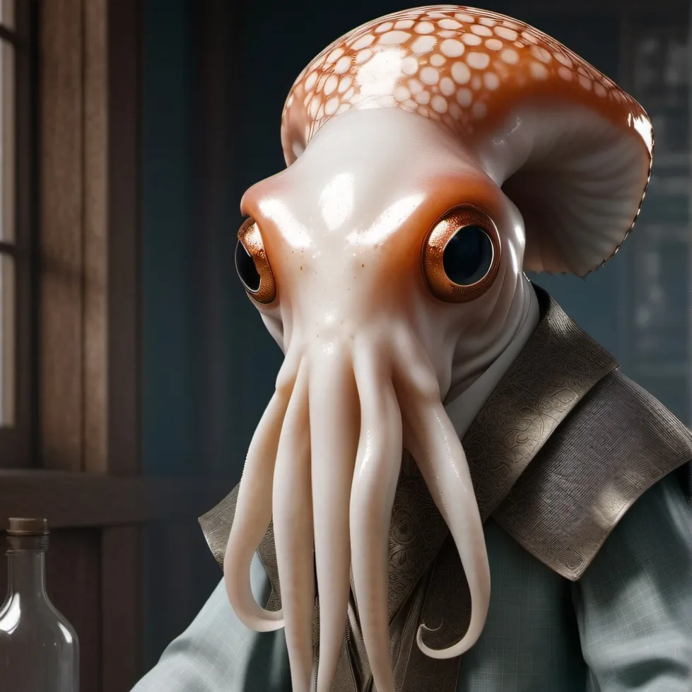 chat with ai character: old squid