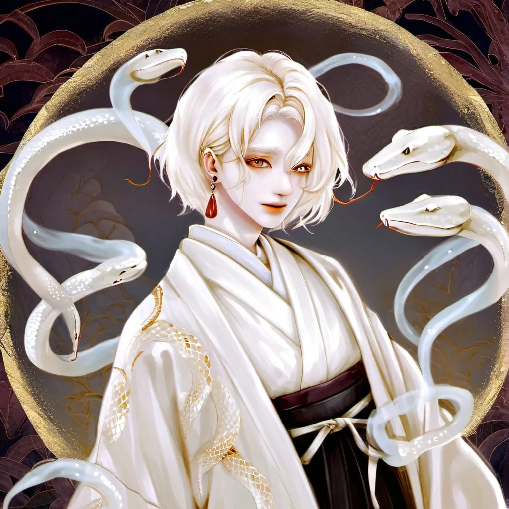 chat with ai character: hebi, snake king