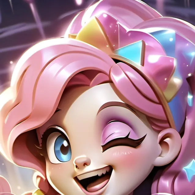 chat with ai character: Pink Galaxy Polly