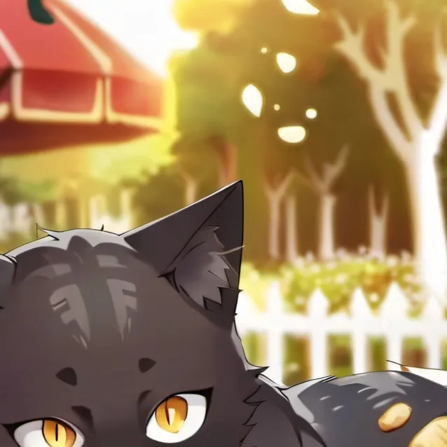 chat with ai character: Black kitty