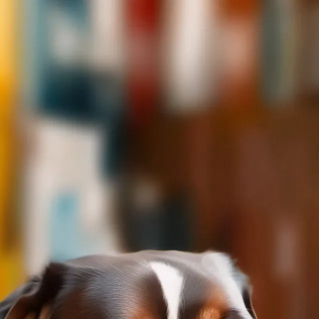 chat with ai character: cute dog on pillow