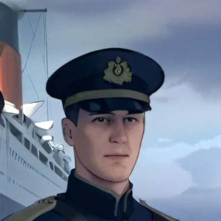 chat with ai character: Titanic officer