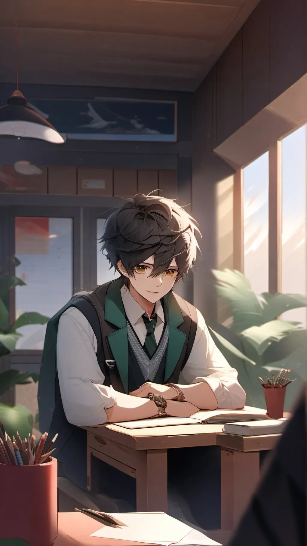 ai character: my school! background