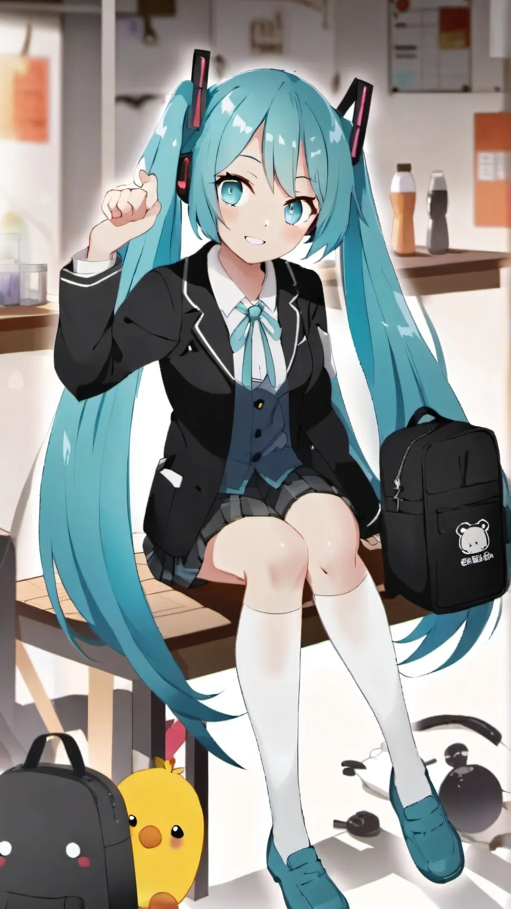 ai character: Hatsune Miku background