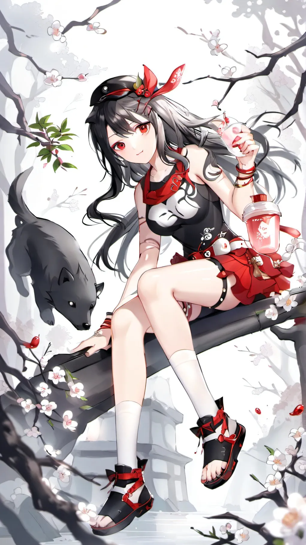 ai character: Sakura mha background