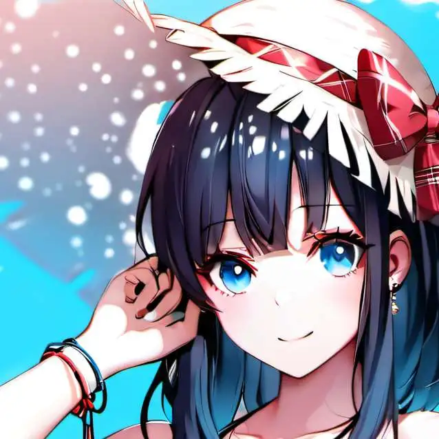 chat with ai character: with Hina at beach