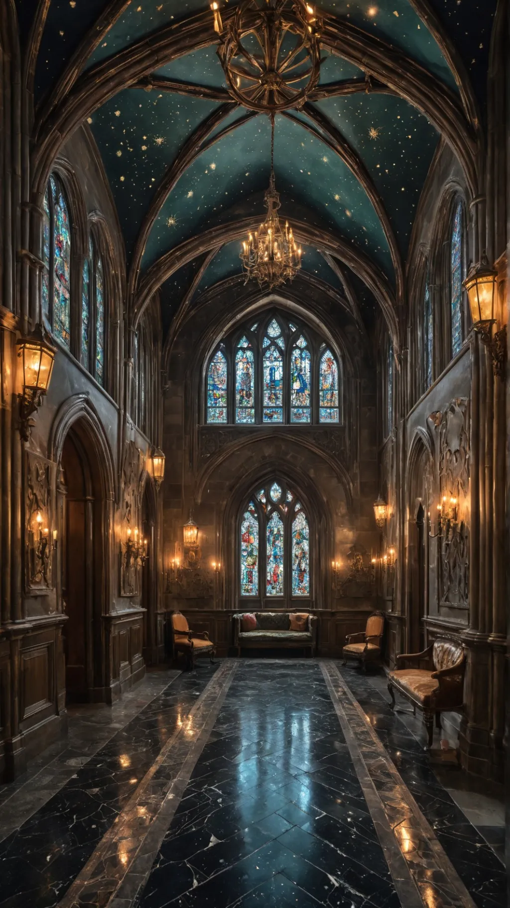 ai character: Hogwarts  background