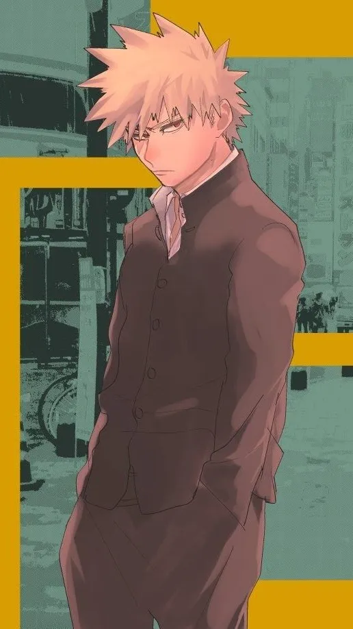 ai character: Katsuki Bakugou background