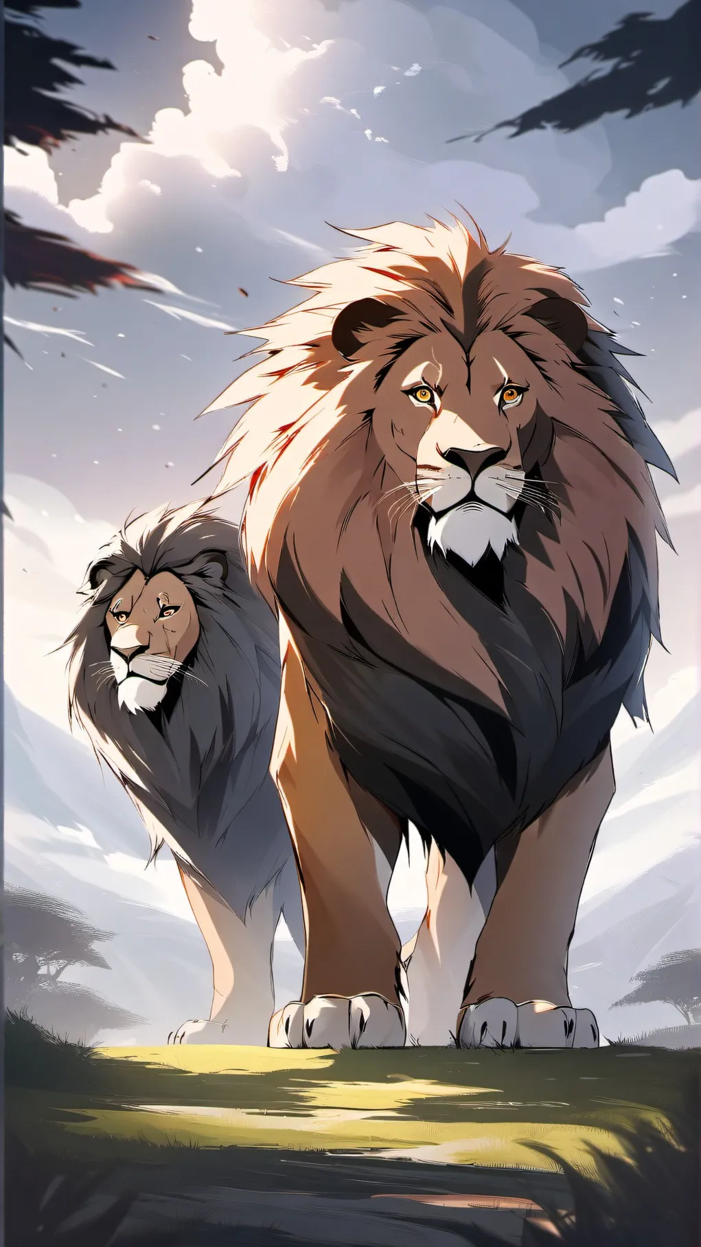 ai character: Mufasa movie  background