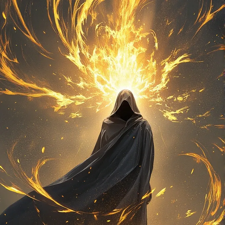 chat with ai character: Mysterious cloaked